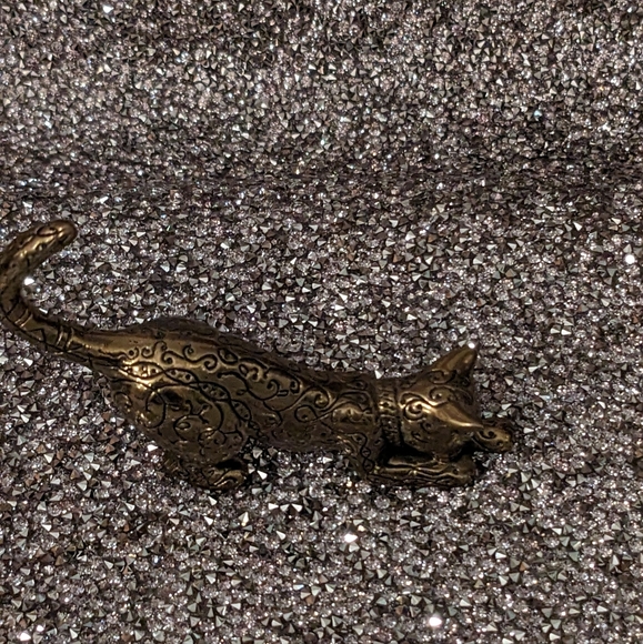 The Franklin Mint 1986 Brass Cat - Picture 1 of 4